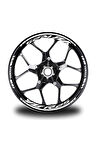 mixgiftzJant Şeridi Yzf R25 Yamaha Uyumlu Beyaz-Beyaz Sağ/Sol-Ön/Arka