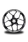 mixgiftzBeyaz Yamaha Yzf R25 Takım Jant Sticker Etiket