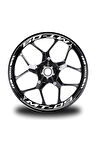 mixgiftzBeyaz Yamaha Fz6r Takım Jant Sticker Etiket