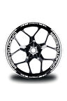 mixgiftzCFMOTO 450SR Jant Sticker İç Dış Yazılı Beyaz