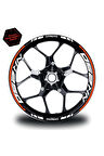 mixgiftzCFMOTO NK250 Jant Sticker İç & Dış Takım Etiket Modeli Neon Turuncu
