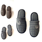 MAJHİ 3'lü Erkek Kışlık Ev Terlik Ev Terliği Çeyiz Terliği Erkek Misafir Terliği