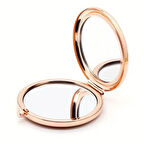 Promosyon Yuvarlak Cep Aynası Rose Renk