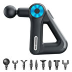 12 Farklı Başlıklı Profesyonel Masaj Tabancası - Kas Gevşetici ve Yorgunluk Giderici Masaj Aleti