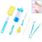 7 Parça Biberon Uzun Kavanoz Termos Suluk Sürahi Yağ Şişe İçi Temizleme Fırçası Aparatı Seti