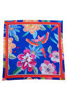Tropikal Çiçek Desenli Fular Estascarf