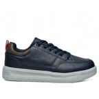 VOLİS LACİVERT  Memory Foam Taban Günlük Bağcıklı Erkek Sneaker Ayakkabı