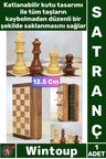 #Satranç Seyahat Manyetik Mini Portatif Mıknatıs Taşlı Ahşap Katlanabilir Kutu Satranç Seti 12.5 Cm