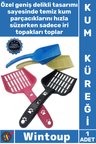 #Kürek Topaklanan Hijyenik Delikli Ergonomik Elekli Dayanıklı Büyük Boy Kedi Kumu Temizleme Küreği
