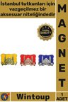 #Magnet Turistik Hediyelik İstanbul Hatırası Dekoratif Yöresel Sultanahmet Şık Kare Tasarımlı Magnet