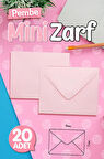 Mini Zarf Pembe 9x7 cm 20 adet-MZ119