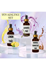 Tüy Azaltıcı Set Limon Yağı 20 ml + Lavanta Yağı 20 ml + Karınca Yumurtası Yağı 20 ml