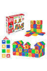 Oyuncak 128 Parça Cıty Puzzle Blok Set Eğitici Eğlenceli Oyuncak