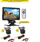 7 İnç Ekran + 2 Adet 4 Led Gece Görüşlü Kamera Seti