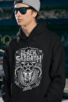 Rock Metal Black Sabbath Baskılı Unisex Oversize Müzik Grubu Hoodie