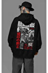 Berserk Baskılı Unisex Oversize Anime Hoodie