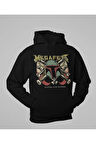 Megadeth Rock Metal Baskılı Unisex Oversize Hunting Is My Business Hoodie