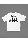 The Beatles Grubu GPRJ Baskılı Unisex Tişört, Oversize Müzik Tişört
