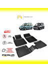 Renault Kangoo 2008-2022 Uyarlanabilir Havuzlu Paspas