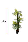 150 cm 3 Dallı 27 Yapraklı Yapay Ağaç Palmiye Areka