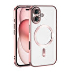 Forzacase iPhone 16 ile uyumlu Vision Serisi Magsafe Wireless Şarj Özellikli Silikon Kılıf