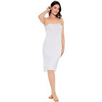 Bambu Kadın Straplez İçlik Elbise Kod-1021