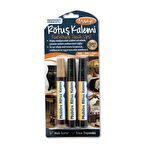 VodaSeal Üçlü Mobilya Rötuş Kalemi Seti - Açık-Orta-Koyu Kahverengi