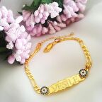 925 Ayar Gümüş Nazarlı İsimli Çocuk Bileklik