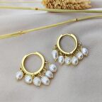 Vaoov 925 Ayar Gümüş Jessica İnci Küpe