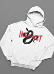 Instinct Yazılı Unisex Oversize Yılan Temalı Hoodie