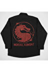 Mortal Kombat Baskılı Unisex Anime Film Cepli Gömlek
