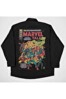 Marvel Tale Kahramanlar Avengers Baskılı Unisex Gömlek