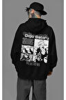 Gojo Satoru Karakter Baskılı Unisex Oversize Anime Hoodie