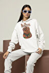 The Beatles Müzik Grubu Baskılı Unisex Oversize Hoodie