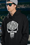 Özel Tasarım Punisher Baskılı Unisex Oversize Marvel Hoodie