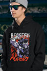 Guts Berserk Baskılı Unisex Oversize Anime Hoodie
