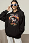 Rock Metal Müzik Grubu Unisex Oversize Kiss Hoodie