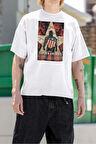Captain America Film Afişi Baskılı Unisex Oversize Marvel Tişört