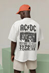 AC DC Müzik Grubu Rock Metal Baskılı Unisex Tişört, Oversize Highway To Hell 1979 Tour Tişört
