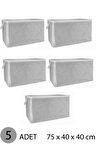 YASTIK HURCU MAXİ HURÇ 75x40x40 cm GRİ - 5 ADET