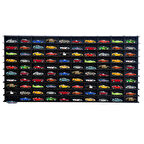 100 Araçlık Eskitme Siyah Hobi Araba Rafı (Hot Wheels, Matcbox)