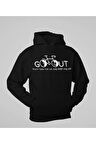 Burn Fats Not Oil Yazılı Unisex Oversize Yağ Değil Yağ Yak Yazılı Hoodie