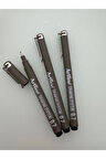 Çizim Kalemi 0.7 MM Siyah (3 adet)