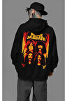 Black Sabbath Rock Metal Baskılı Unisex Oversize Müzik Grubu Hoodie