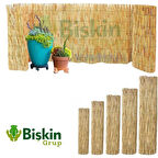 80CM Yükseklik X 150CM Genişlik Bambu Kamış Hasır Çit Dekoratif Bahçe Balkon ve Duvar Çiti .