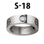 Kartier Taşlı Yüzük Silver Renk 18 Numara - 551