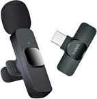 TYPE C Usb -C iPhone Android Uyumlu Youtuber iNfluencer Kablosuz Wireless Bluetooth Yaka Mikrofonu