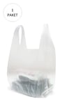 Şeffaf Atlet Poşet Büyük Boy 30x56 cm 1 Paket Takriben 150 Adet
