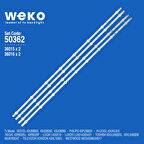 5362 36015X2 36016X2 17DLB43VER3 4 ADET LED BAR