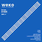 6054 36865X4 JL.D420A1235-081BS-M 4 ADET LED BAR